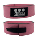 10mm Lever Buckle Power Belt Suede Leather 3WhiteLights