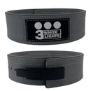 10mm Lever Buckle Power Belt Suede Leather 3WhiteLights